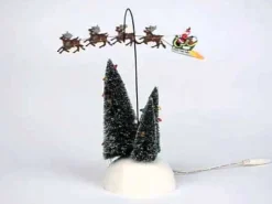 The Original Snow Village*Department 56 Animated Flaming Sleigh