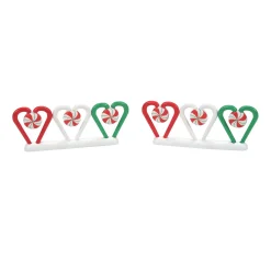 Village Accessories*Department 56 Candy Cane Fence Set of 2