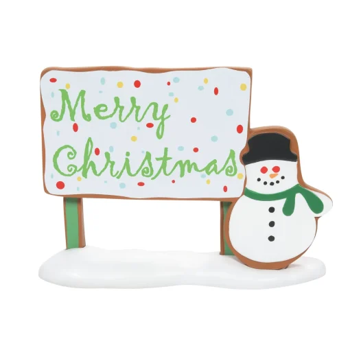 Village Accessories*Department 56 Gingerbread Christmas Billboar