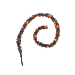 Halloween Village Accessories*Department 56 Lit Black Garland
