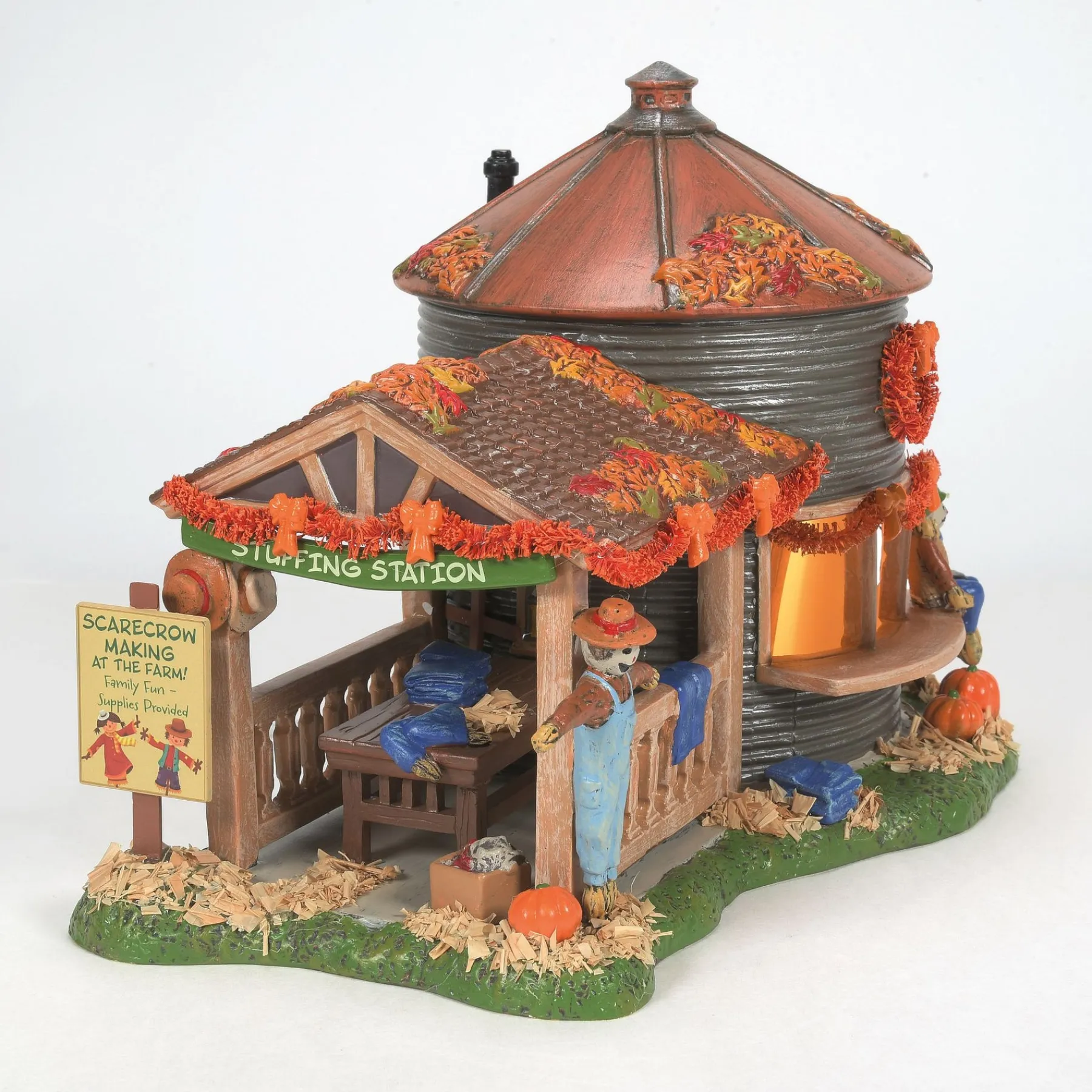 Snow Village Halloween*Department 56 Make & Take Scarecrow Shack
