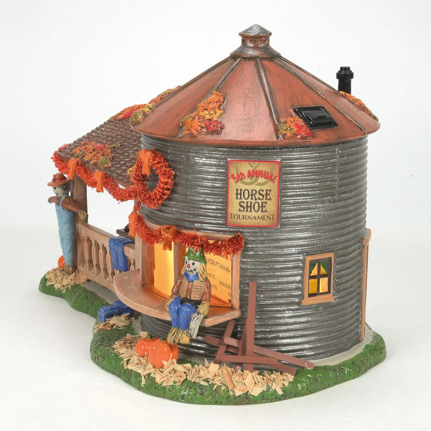 Snow Village Halloween*Department 56 Make & Take Scarecrow Shack