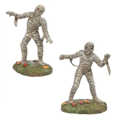 Halloween Village Accessories*Department 56 Mummies Parade Set of 2