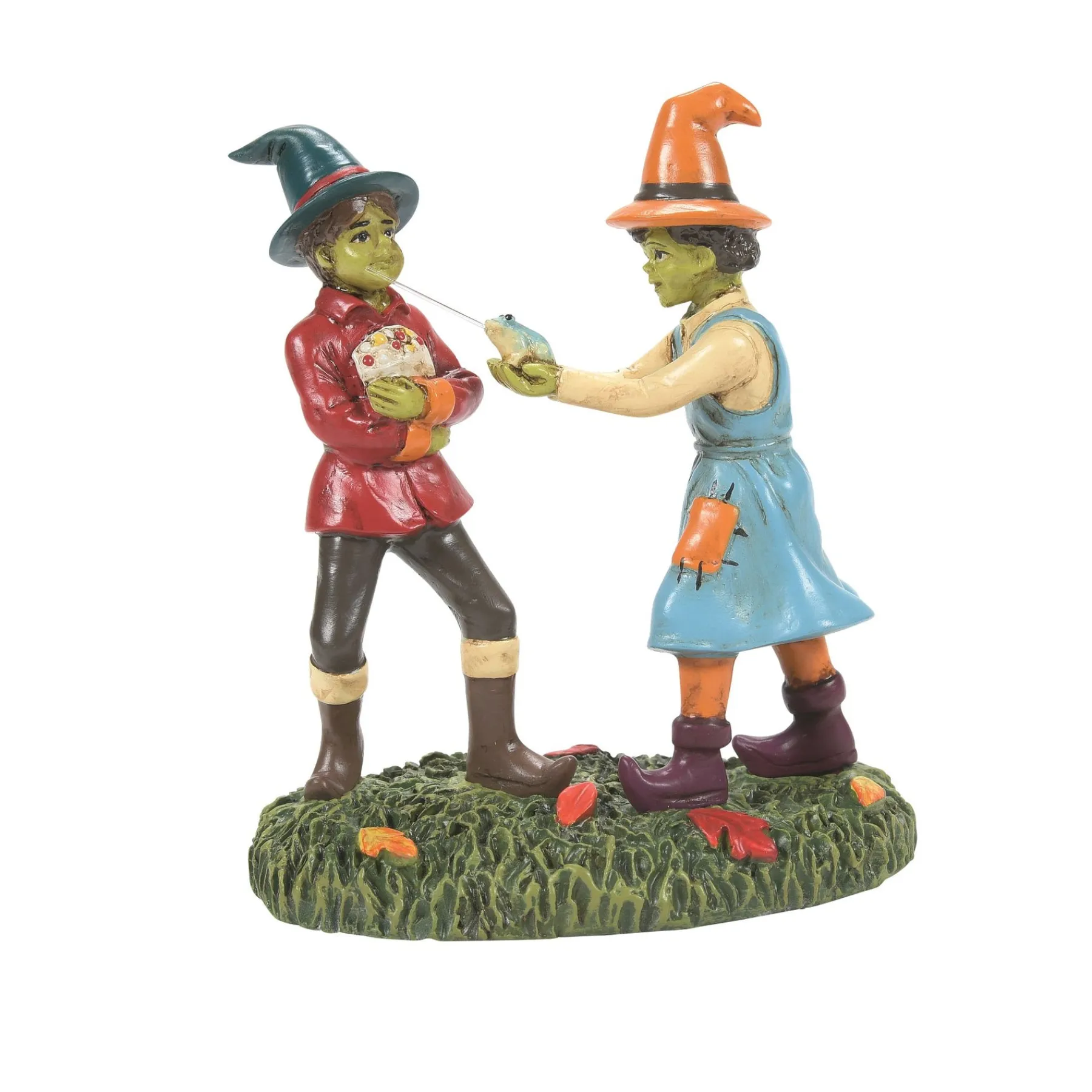 Snow Village Halloween*Department 56 The Squirting Frog Trick
