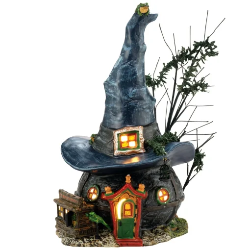 Snow Village Halloween*Department 56 Toads & Frogs Witchcraft Haunt