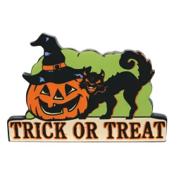 Halloween Village Accessories*Department 56 Trick or Treat Sign