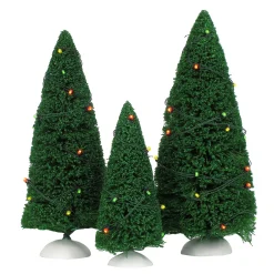 Village Accessories*Department 56 Twinkling Lit Trees Green