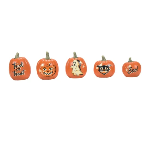 Halloween Village Accessories*Department 56 Vintage Pumpkins St/5