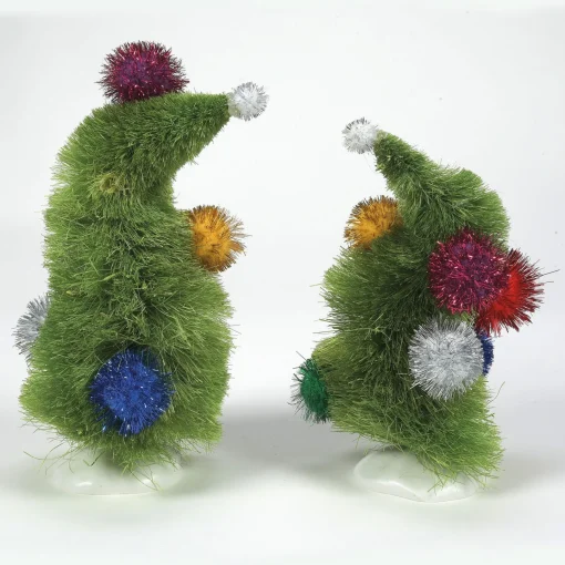 Grinch™ Village*Department 56 Wonky Trees, Set of 2