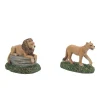 Village Accessories*Department 56 Zoological Gardens Lions st2